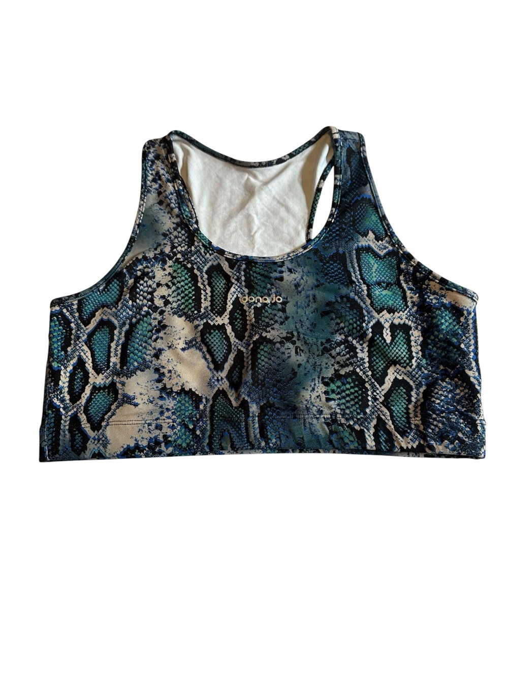 Donajo Women’s Ease Snake Print Sports Bra Size L